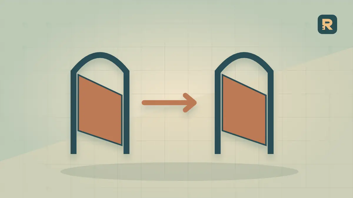Two mechanical gates face different directions above a paper landscape, illustrating distinct crawler policies.