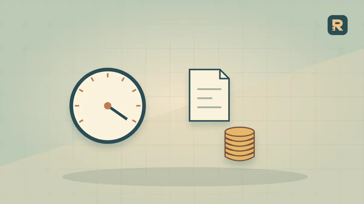 A small new counting instrument sits beside an unfinished coin stack; early RPM needs a matched reporting window.