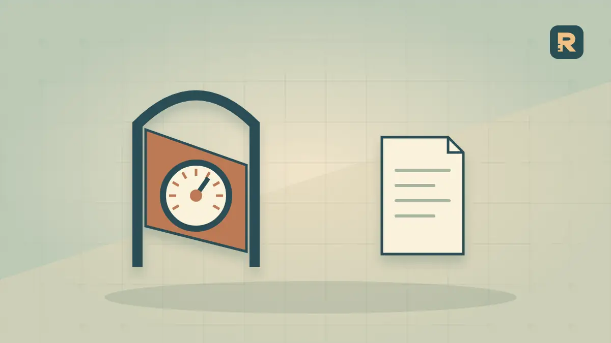 A gated route passes through a session-counting dial while a second ledger remains separate.
